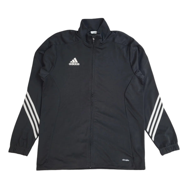 Adidas Black Full Zip Sports Modern Tracksuit Top Jacket UK Men's Size L
