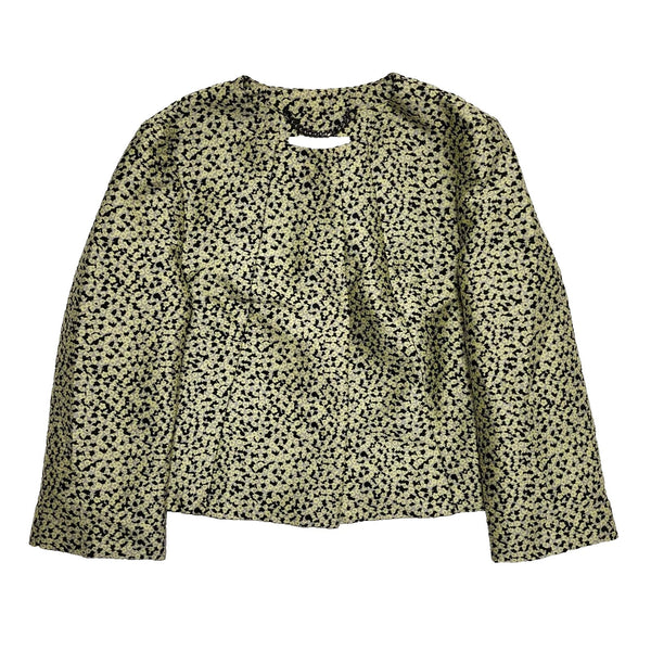 L.K.Bennett Yellow Black Button Dress Jacket Uk Women's S 8 K973