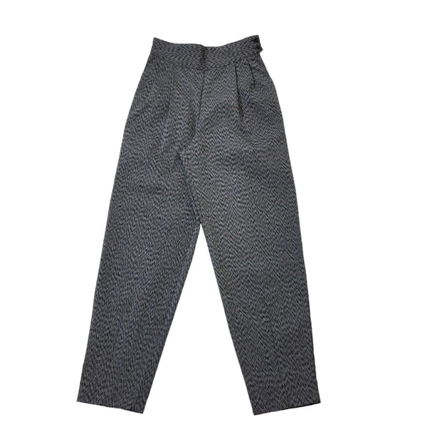 Happy Legs 90s Vintage Grey Pleated Tapered Trousers Women's Size XS W25 L27