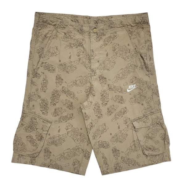 Nike Brown Cargo Shorts Boys Size XL Age 13-15 Years W32 DD961