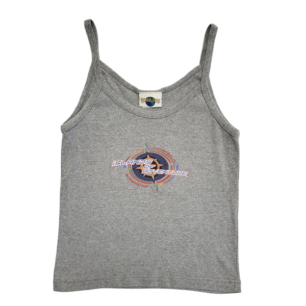 Universal Studio Vintage 90's Grey Islands Of Adventure Strap Top Womens Size M
