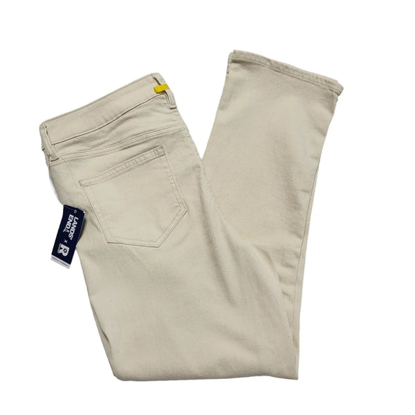 Lands' End Beige Straight Denim Jeans UK Women's 12 W30 L28 Bnwt DD732