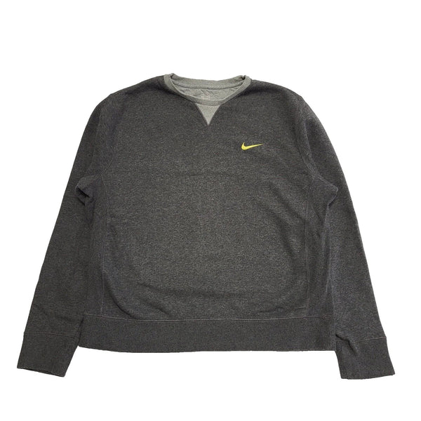 Nike grey Long Sleeve Crew Neck Casual Sports Sweatshirt uk Men's Large K234