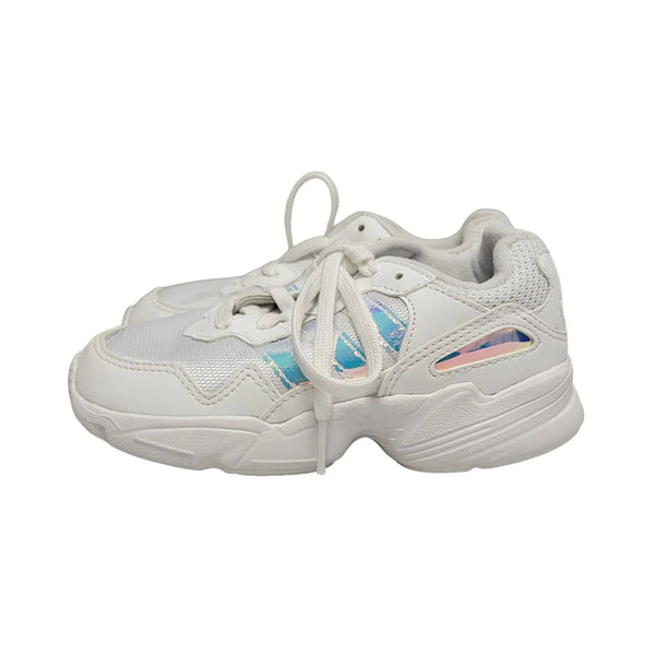 Adidas White Lace Up Ortholite Canvas Trainers Girl's Uk Size 11 Eu 2