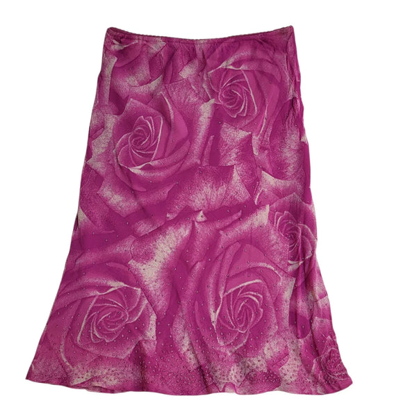 Wallis Pink Pencil Lined Knee Lenght Skirt Uk Women's Size 12 W30 L795