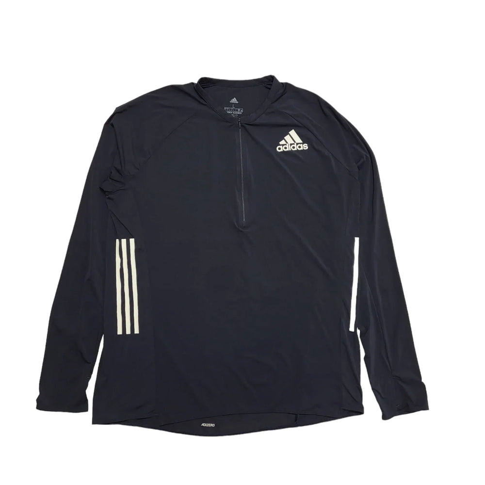 Adidas Climate Energy Running Navy Blue 1/4 Zip Sports Top UK Men's Size L BB929