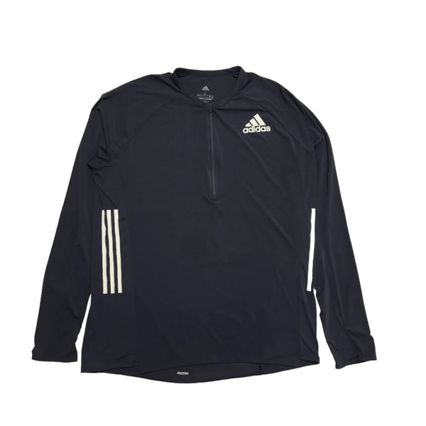 Adidas Climate Energy Running Navy Blue 1/4 Zip Sports Top UK Men's Size L BB929