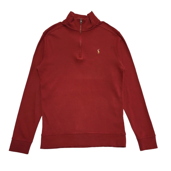 Polo Ralph Lauren Red High Neck Long Sleeve Jumper Women's UK Size L DD827