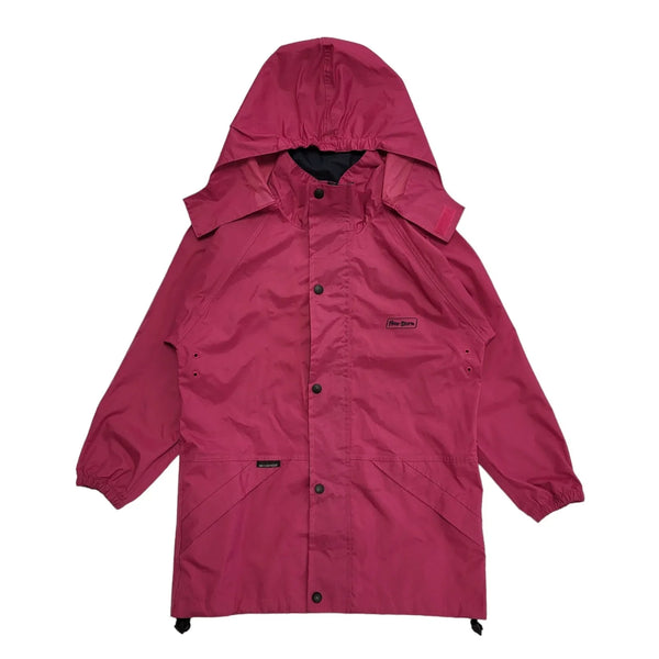 Peter Storm 90s Vintage Purple Hooded Zip Up Jacket Uk Kids Age 9-10 Years