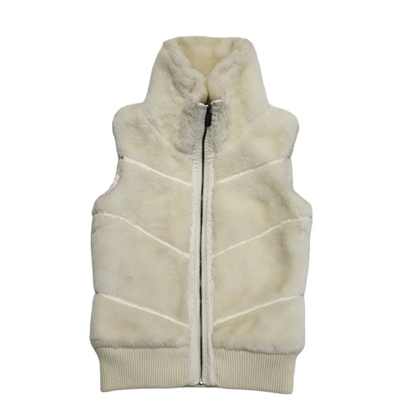 Kenvelo White Zipped Casual Gilet Uk Women's Small BB201