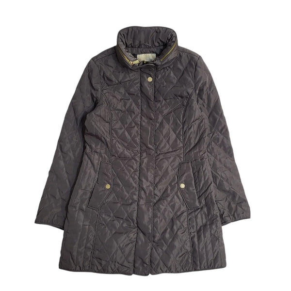 Michael Kors Vintage Y2k Grey Quilted Coat Uk Women's UK Small