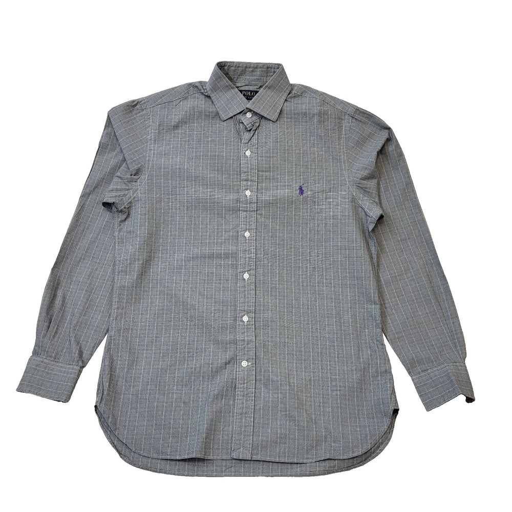Polo Ralph Lauren Grey Check Slim Fit Shirt Men's UK M H118