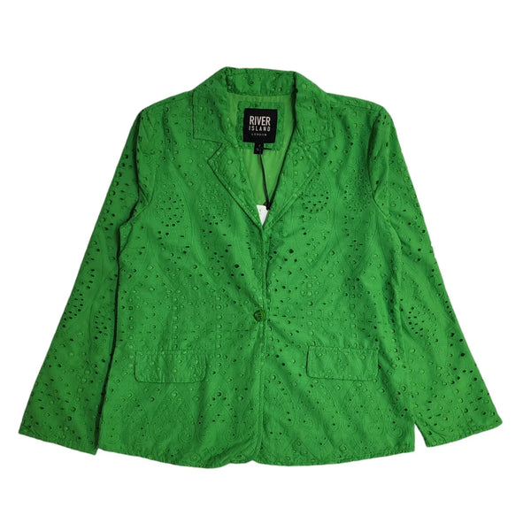 River Island Green Dress Jacket UK Women's Size 12 Bnwt EE955