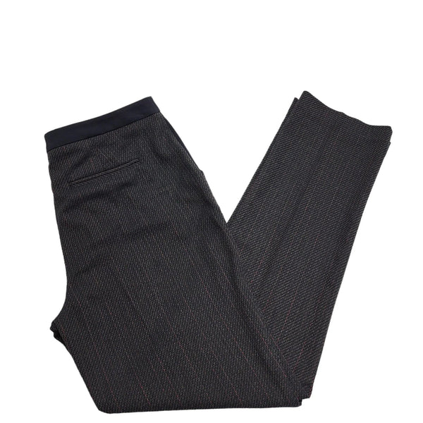 Peruna Dark Purple Straight Trousers Uk Women's 10 W28 L29 Bnwt BB514