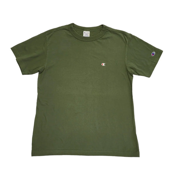 Champion Vintage 90's Green Sports Short Sleeve T-Shirt Mens UK Size L