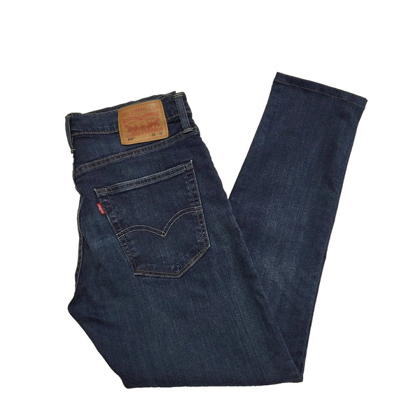 Levi's 512 Dark Blue Straight Zipped Denim Jeans Men's M W32 L32 K852