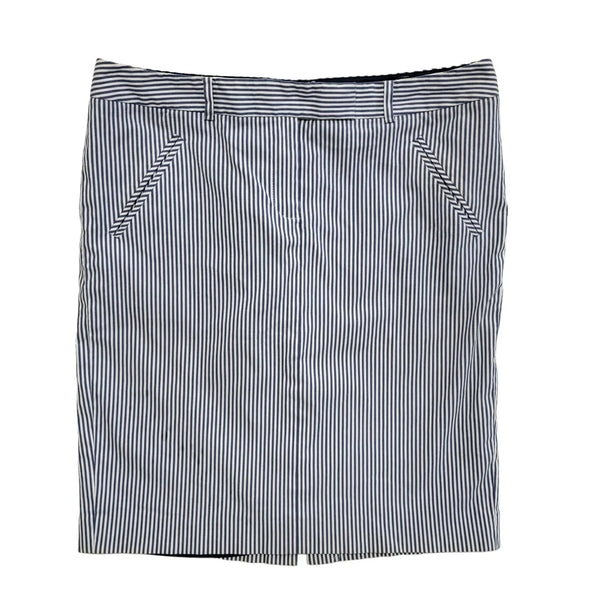 Tommy Hilfiger Blue & White Striped Skirt Y2K Womens UK Size 14 (usa 10) W32