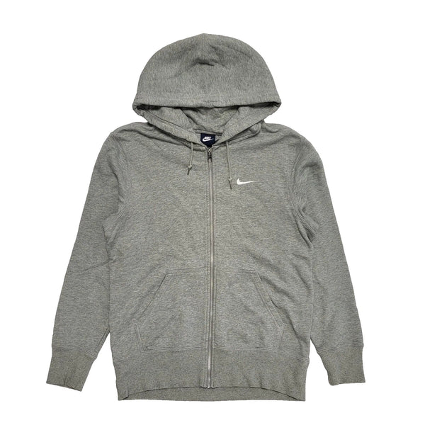 Nike Sweatshirt Hoodie Grey Zipped Drawstring Men's UK M EU 50 L239