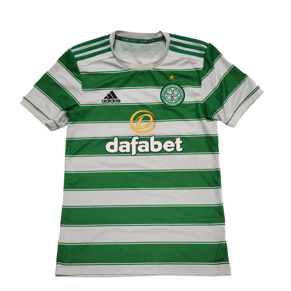 Adidas Green & White Celtic Dafabet Football Shirt UK Men's XS DD787