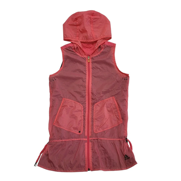 Adidas Pink Sleeveless Lightweight Hooded Gilet Uk Women's Size M DD517