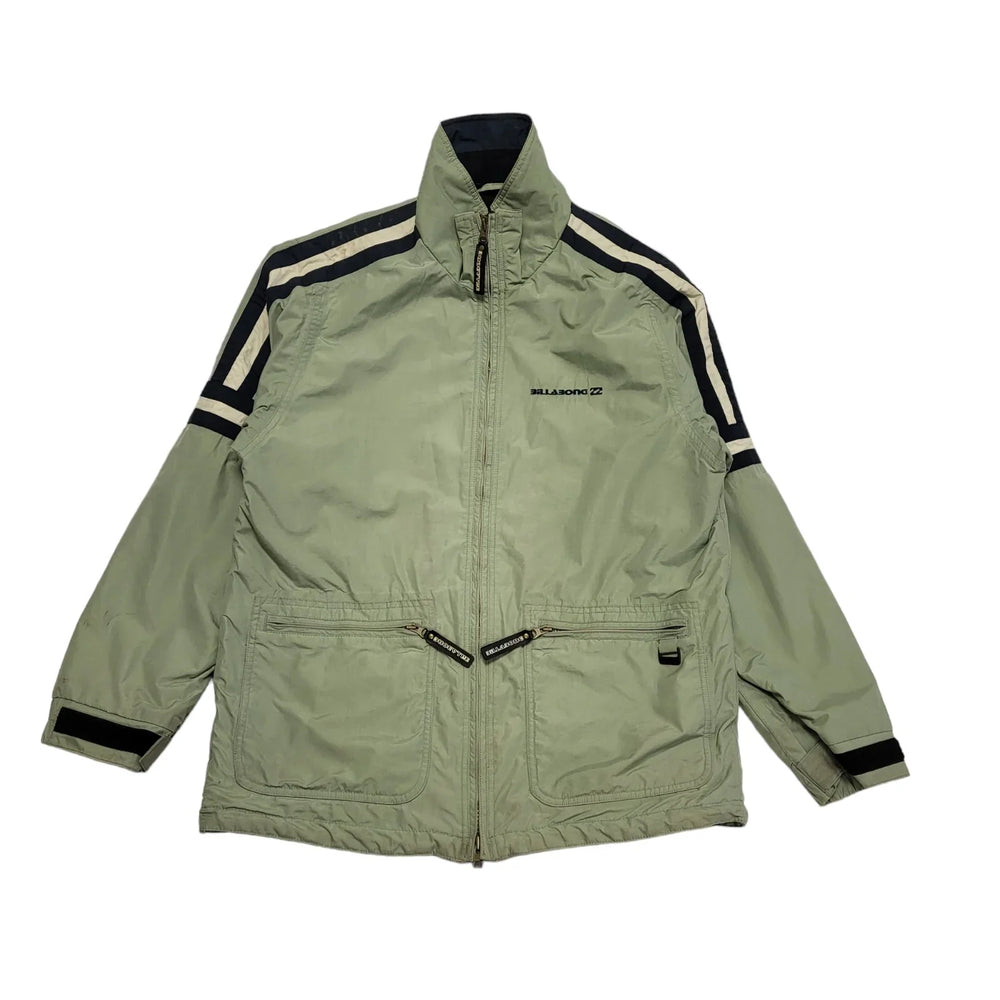 Billabong Green Black Zipped Lightweight Jacket Uk Men's Size Large CC649