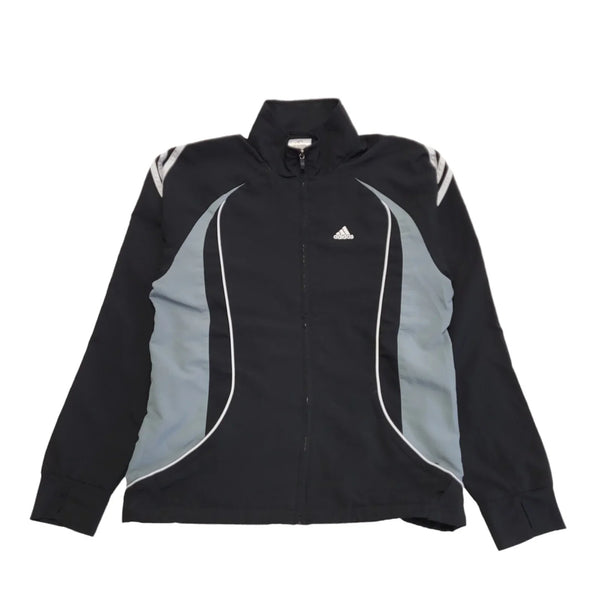 Adidas Black Grey Zipped Sport Jacket Men's  uk M eu 50 H227