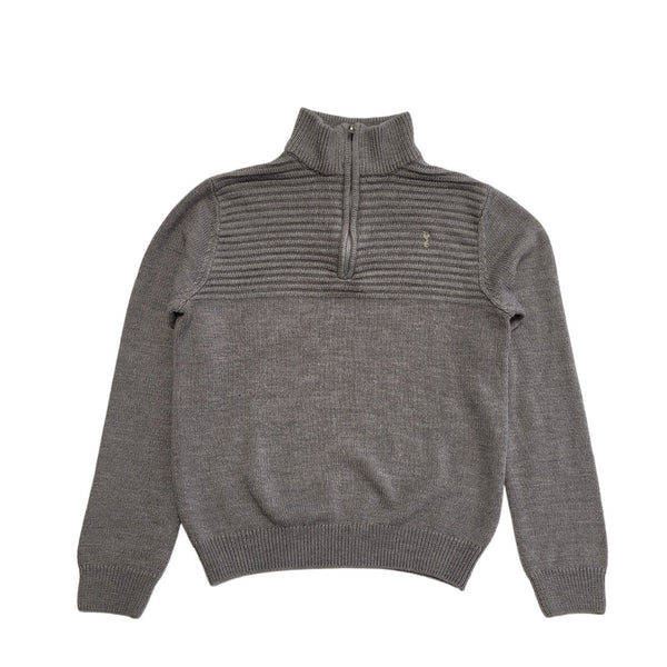 Tottenham Hotspurs Grey 1/4 Zip Long Sleeve Jumper Mens UK Size S CC875