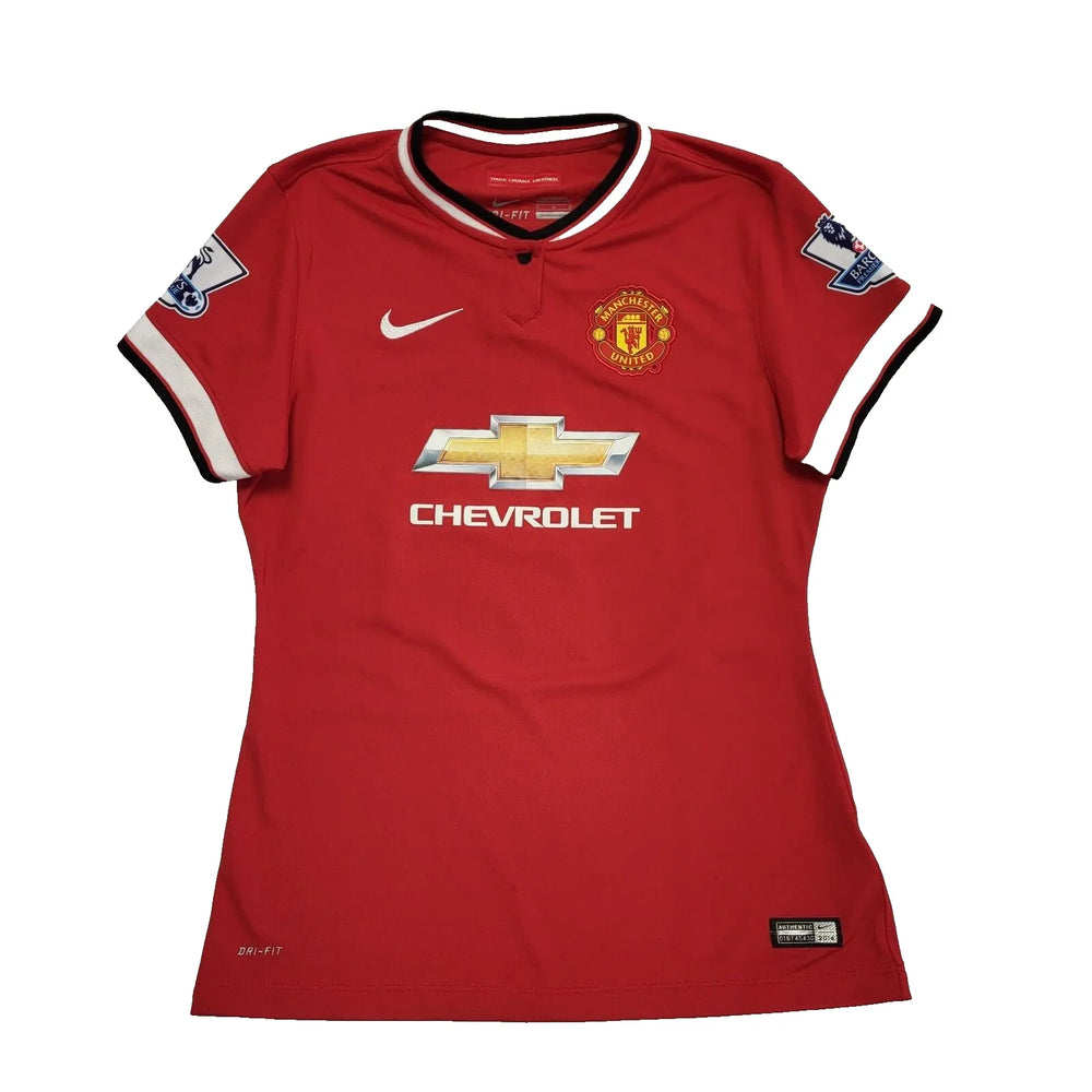 Nike Dri-Fit Manchester Utd Red No 16 Chevrolet Football Shirt UK Boy's M L521