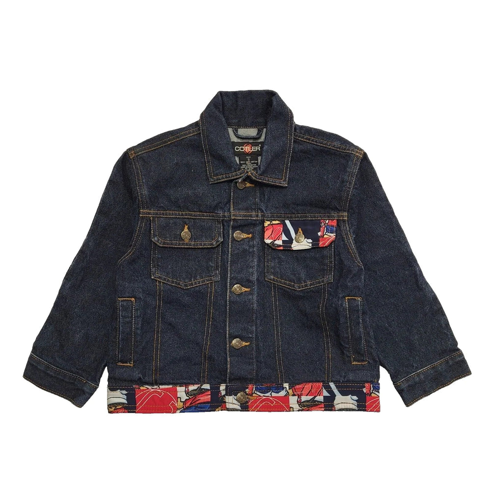 Cotler Dark Blue Button Denim Jacket Girl's Age 5 years K406