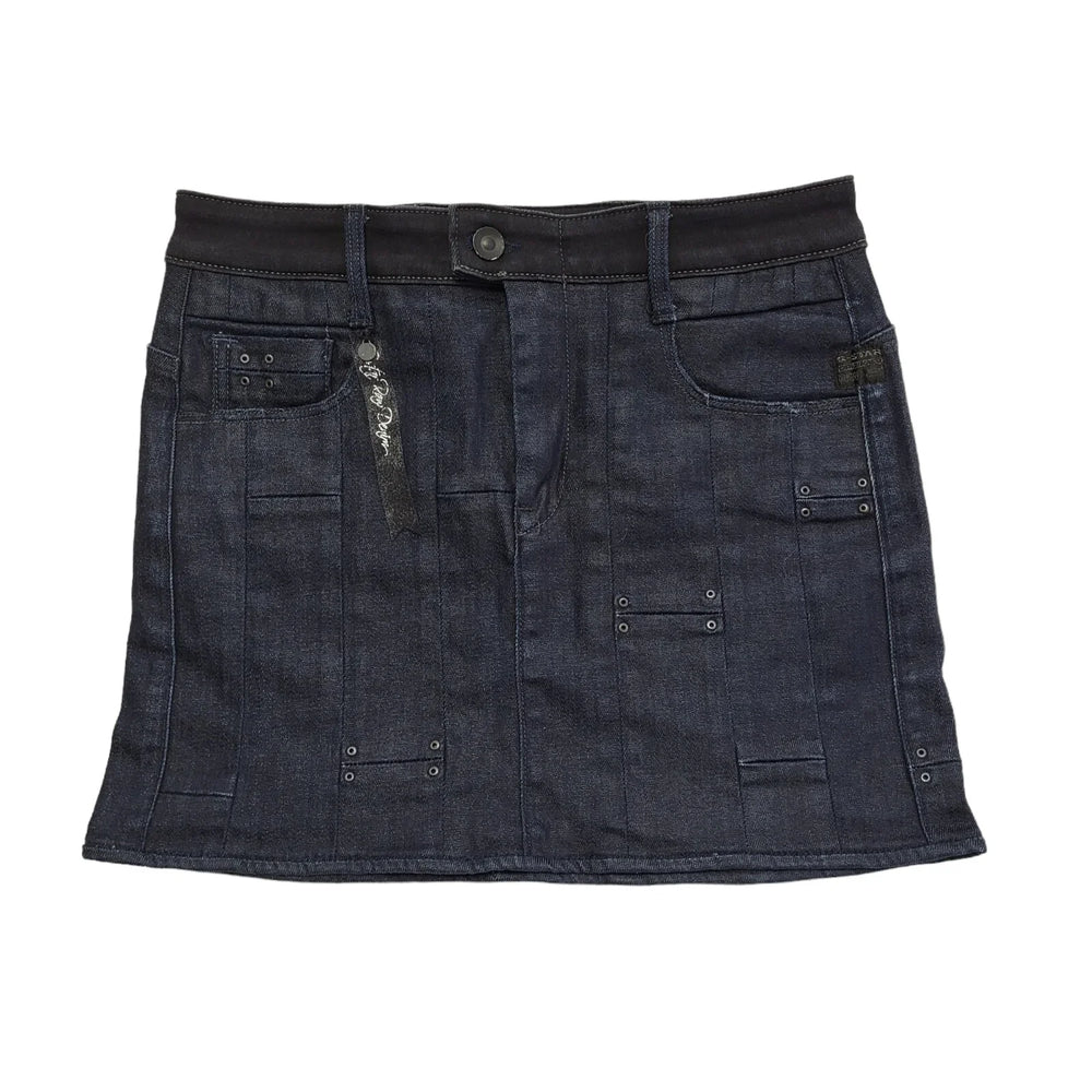 G-Star Raw Sark Blue Denim Mini Skirt Womens Size 8-10 W27 DD473