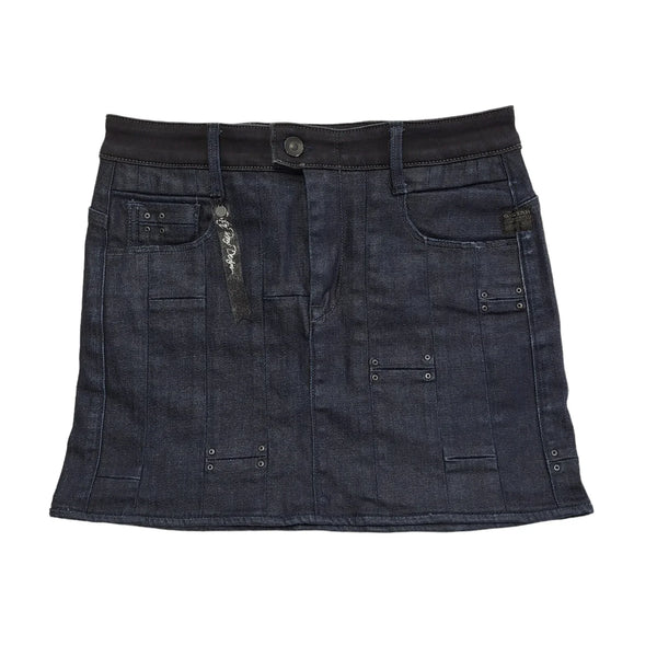 G-Star Raw Sark Blue Denim Mini Skirt Womens Size 8-10 W27 DD473