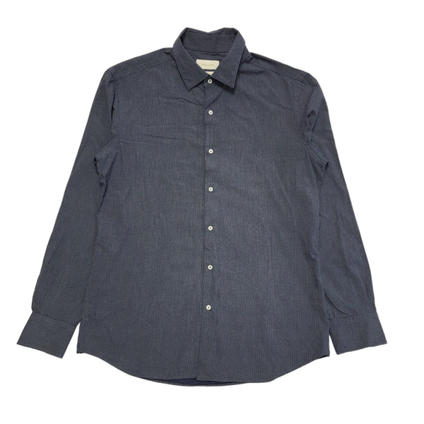 Massimo Dutti Y2K Blue Long Sleeve Formal Shirt Men's Size Large