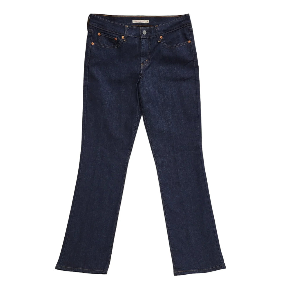 Levi's 414 Dark Blue Straight Relaxed Denim Jeans UK Women's 10 W28 L31 BB153