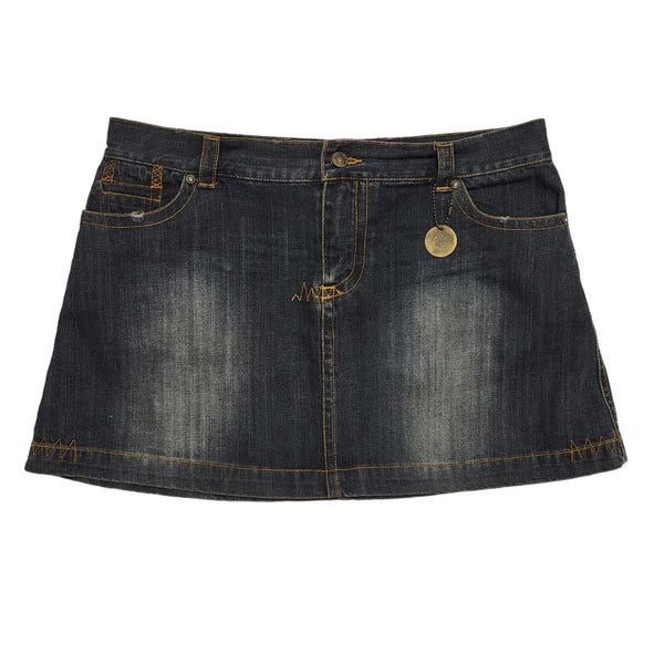 Mis-Behave Dark Blue Casual Denim Skirt UK Women's 14 W32 DD443