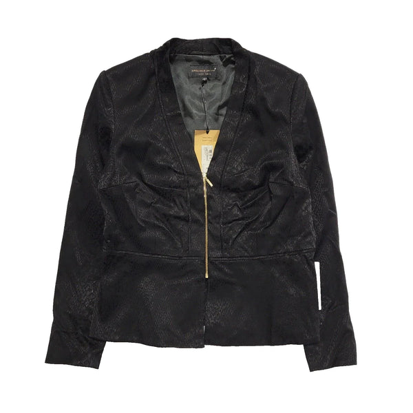 Speziale Peruna Black Zip Up Jacket UK Women's 2XL 16 K202 BNWT