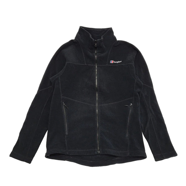 Berghaus Black Zipped Fleece Hiking Walking Jacket UK Men's Small K257