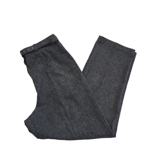 Sportleigh Vintage 90s Blue Donegal Tweed Trousers BNWT Womens Size 16 W32 L29