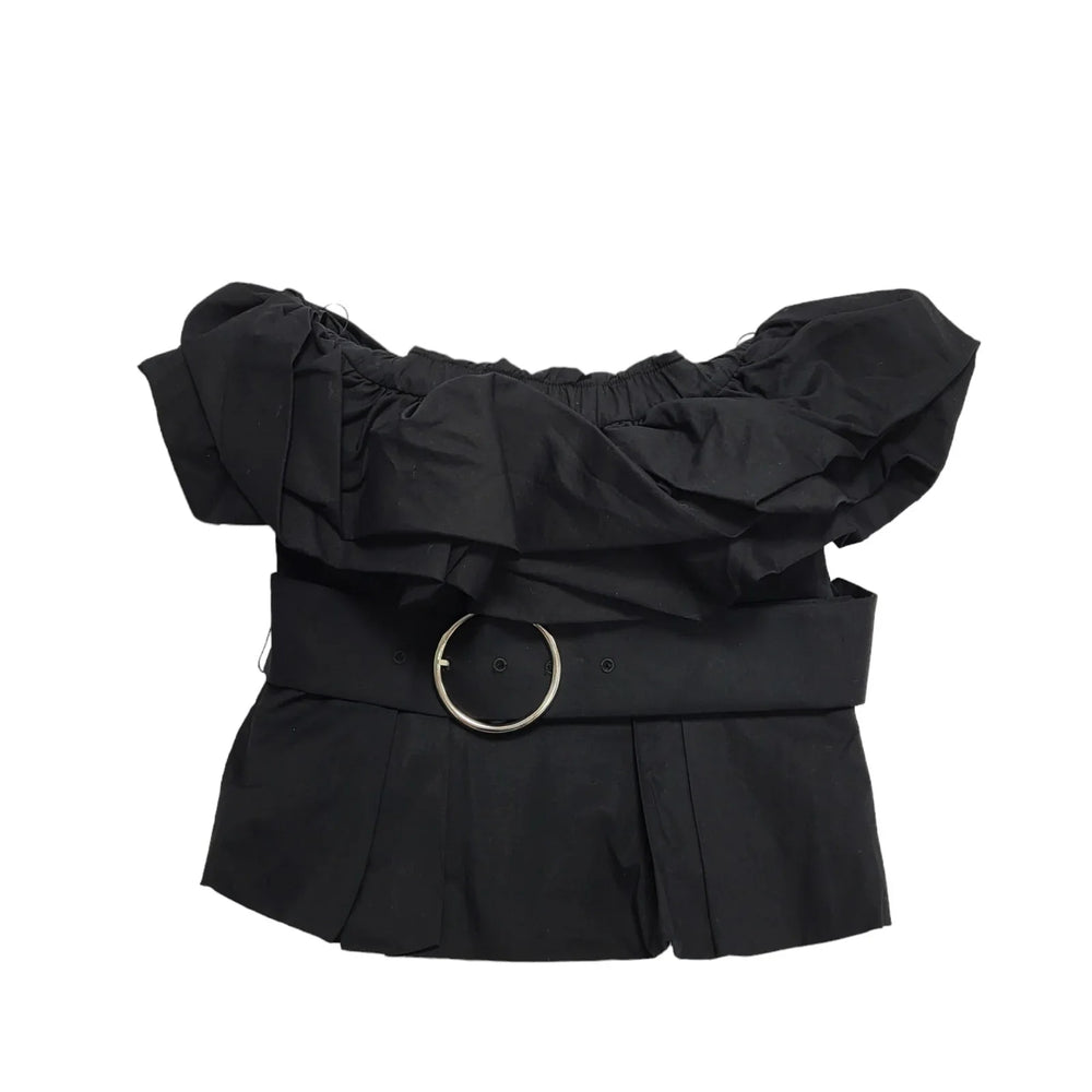 Zara Black Sleeveless Dress Top Uk Women's Small Bnwt BB492
