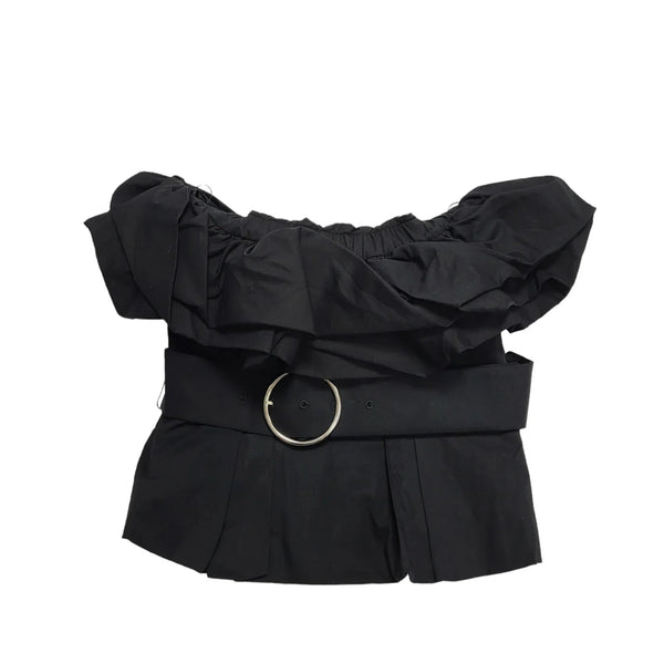 Zara Black Sleeveless Dress Top Uk Women's Small Bnwt BB492