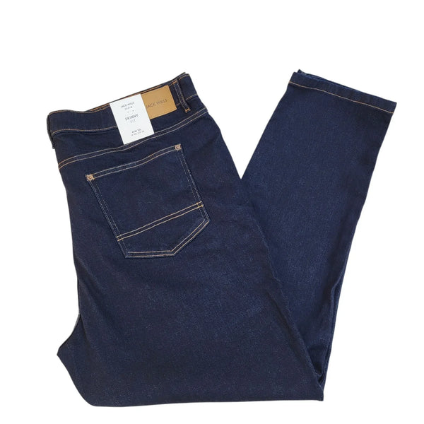 Jack Wills Denim Jeans Bnwt Dark Blue Straight Leg Uk Men's 4XL W42 L32 L867
