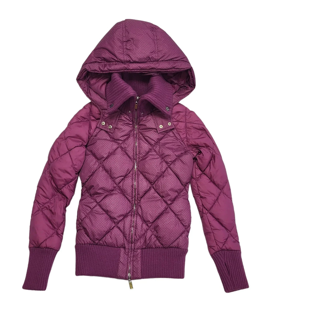 Grace & Reason Purple Hooded Coat Uk Women's Size XS DD356