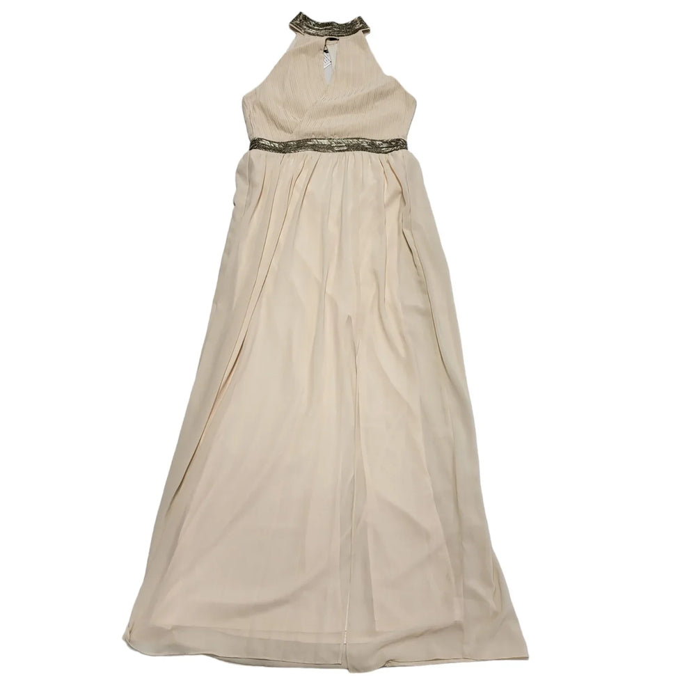 Tfnc London Pink Sleeveless Maxi Dress UK Women's 12 Bnwt BB748
