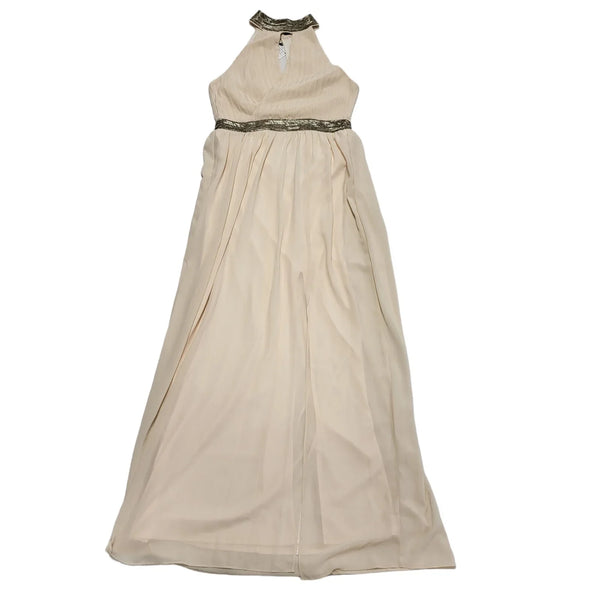 Tfnc London Pink Sleeveless Maxi Dress UK Women's 12 Bnwt BB748