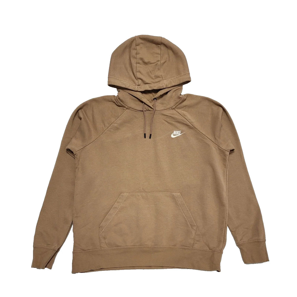Nike Brown Drawstring Sweatshirt Hoodie Women's UK M 10 EU 38 H981