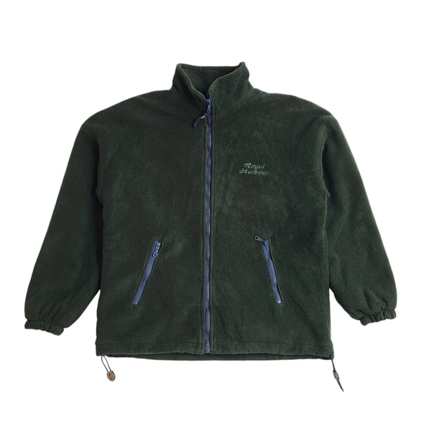 Royal Harbour Vintage 80s Green Hiking Fleece Jacket Uk Men's Size M