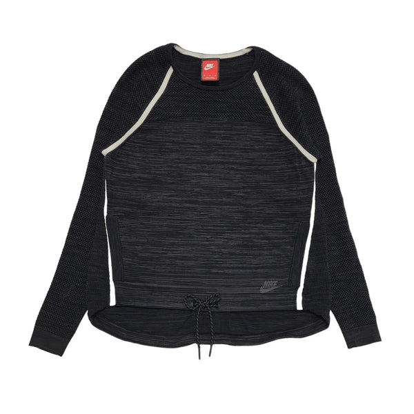 Nike Black Crew Neck Long Sleeve Sports Sweatshirt Womens UK M CC754