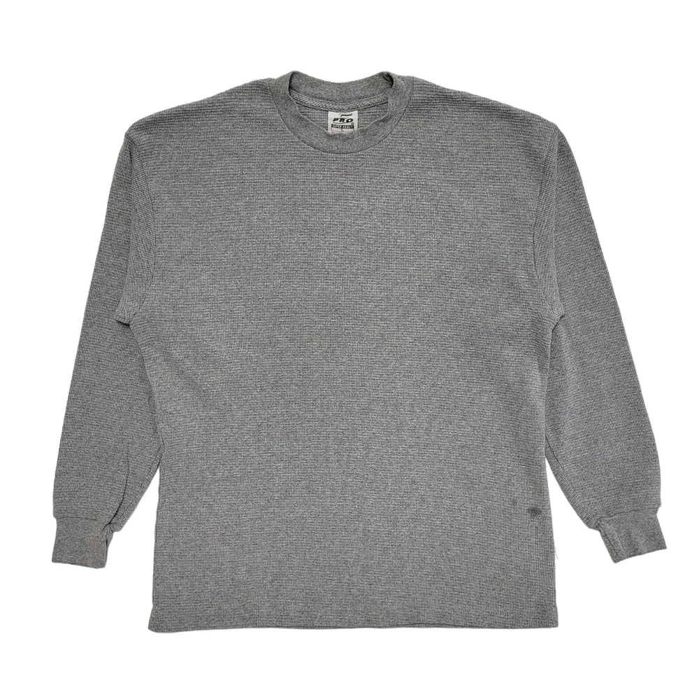Pro Vintage 90's Grey Super Heavy Long Sleeve Sweatshirt Mens UK Size L