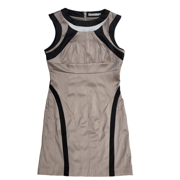 Karen Millen Purple & Black Sleeveless Dress UK Women's Size 12