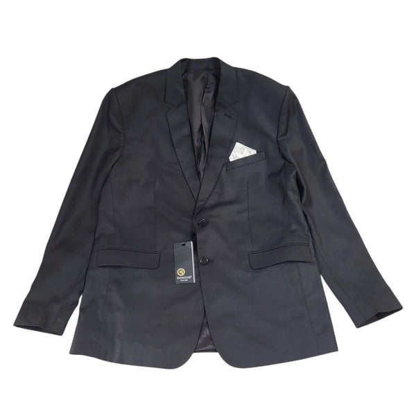 Donior Black Suit Blazer Jacket Uk Men's XL 44" Bnwt L746