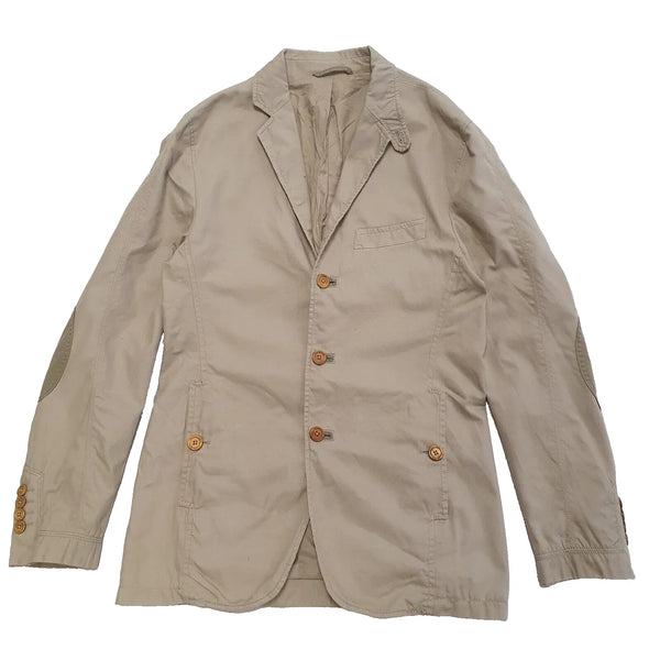 Massimo Dutti Beige Button Jacket Uk Men's Size Small DD55